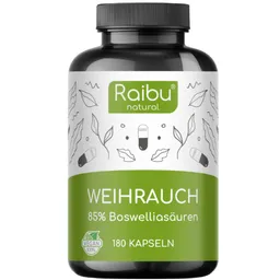 Raibu Organic & Raibu Natural | Natürliche Nahrungsergänzung Raibu Organic & Raibu Natural | Natürliche Nahrungsergänzung Weihrauch | 180 Kapseln – Produktbild 1 von 1