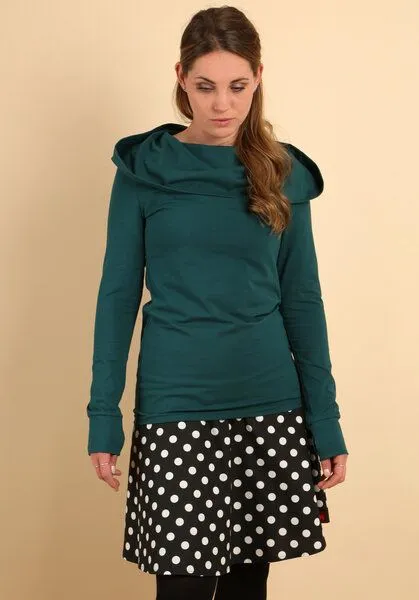 Die rote Zora Die rote Zora Hoodie, Smaragdgrün, – Produktbild 2 von 4