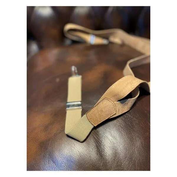 Kork-Deko Kork-Deko Y-Hosenträger aus Kork - Beige – Produktbild 4 von 6