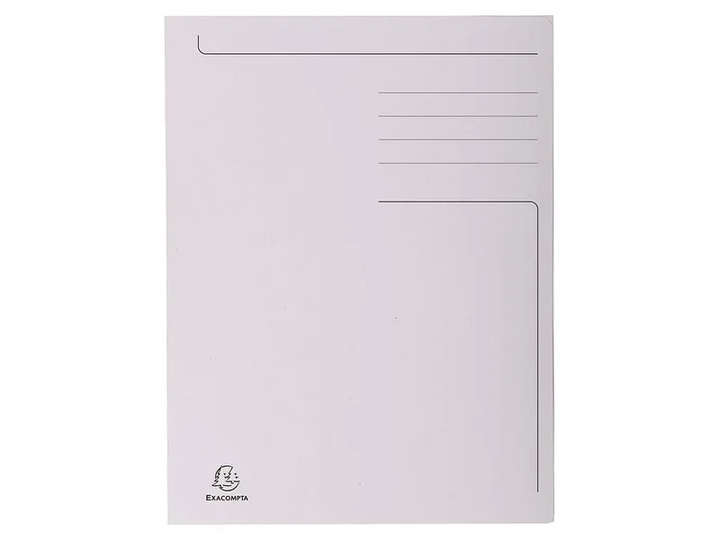 Exacompta 50 Exacompta Aktenmappen "Forever", 3 Klappen, 280 g/m², 245x350 mm für Format Folio, grau – Produktbild 1 von 1