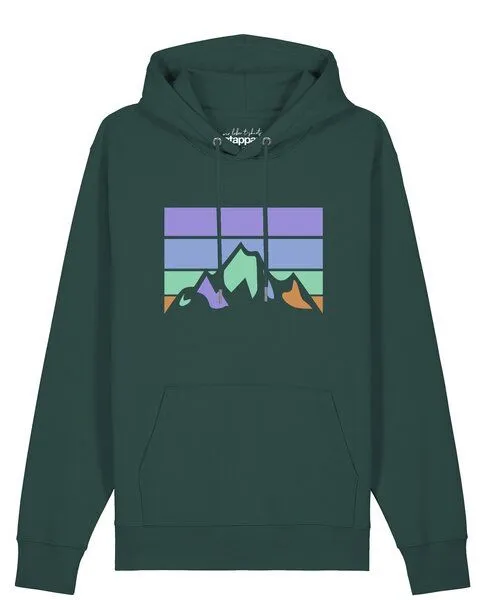 watapparel watapparel Hoodie Unisex Retro Landscape, Glazed green, – Produktbild 1 von 2
