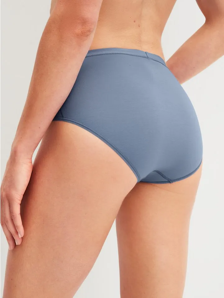 CALIDA CALIDA Slip Natural Comfort elastische, Single Jersey Qualität, Cotton-Mix, weich, pillingarm, Blau, – Produktbild 3 von 5