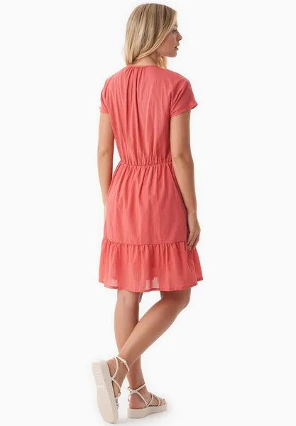 ORGANICATION ORGANICATION Kleid aus Bio-Baumwoll-Voile, Rot(radiant red), – Produktbild 4 von 4