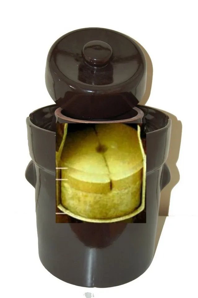 MS-Steinzeug Aufbewahrungssystem Gärtopf 10 Liter braun, (1-tlg) – Produktbild 2 von 2