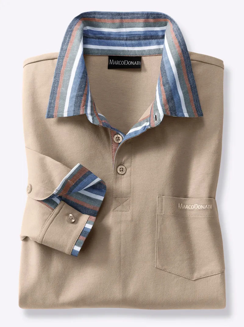 marco donati Langarmshirt sesam, Sesam, – Produktbild 2 von 2