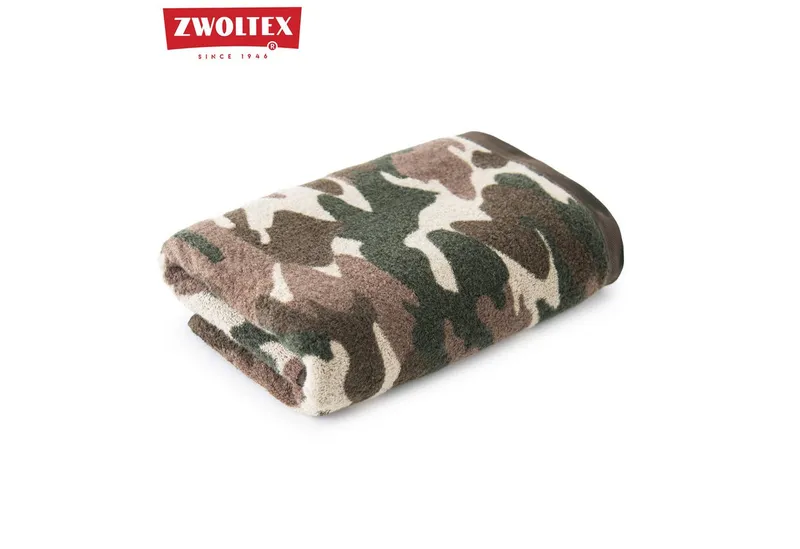 Zwoltex Handtücher Militär Design Badetuch 600 g/m² Baumwollfrottee, (70x140 cm 60° waschbar OEKO-TEX 100% GOTS Baumwolle), Detailreiche Tierillustration auf Handtuchstoff, Militär 70x140 cm, – Produktbild 5 von 5