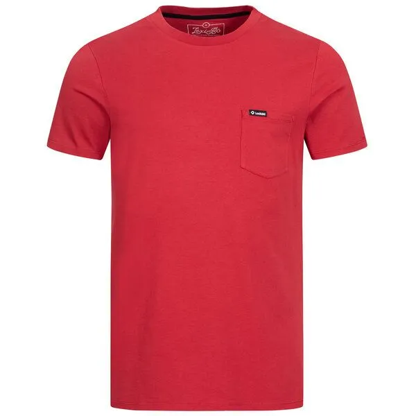 Lexi&Bö Lexi&Bö Basic Pocket T-Shirt Herren, Rot, – Produktbild 1 von 1