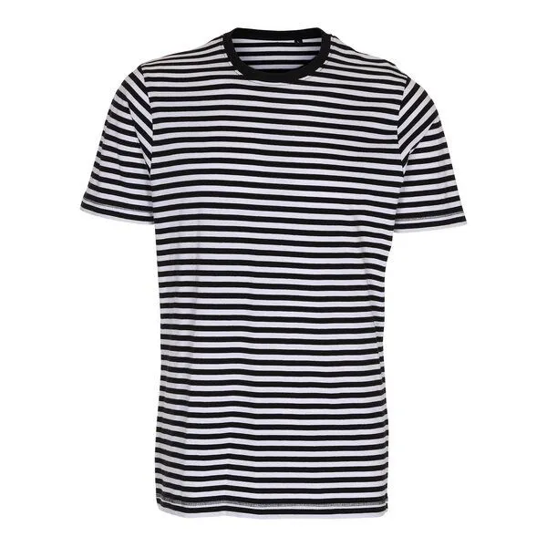 Greenspired Greenspired Umweltfreundliches Streifen T-Shirt aus 100 % Biobaumwolle, S-3XL, Schwarz-weiss, – Produktbild 1 von 1