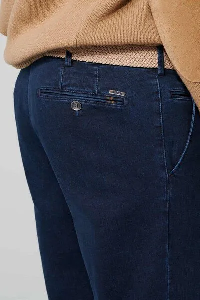 Meyer MEYER Baumwoll-TENCEL Denim, Blau (dark blue), – Produktbild 4 von 4