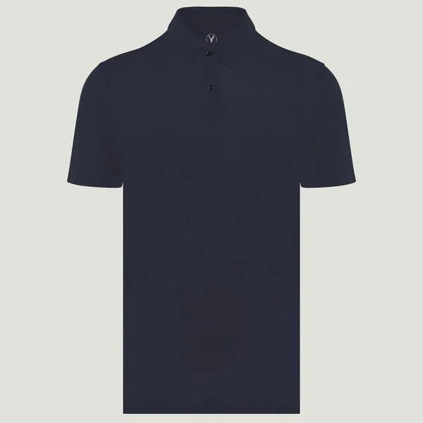 YTWOO YTWOO Leichtes Herren Leinen Poloshirt, Navy, – Produktbild 2 von 2