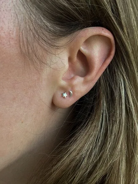 noemvri fashion label noemvri fashion label Stern Ohrstecker, Silber, – Produktbild 4 von 4