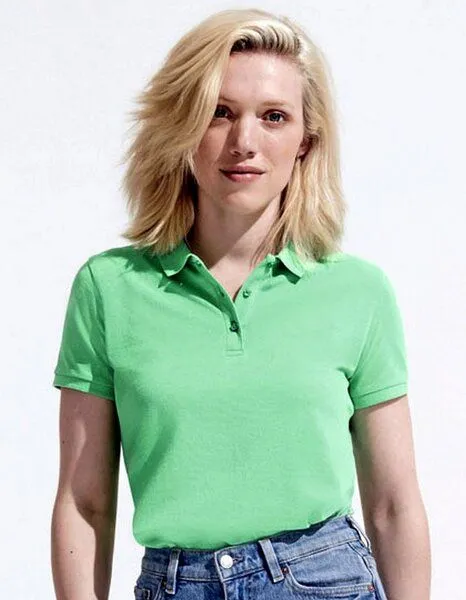 Sol's Sol's Damen Polo Shirt Kurzarm Bio - Baumwolle, French navy, – Produktbild 2 von 4