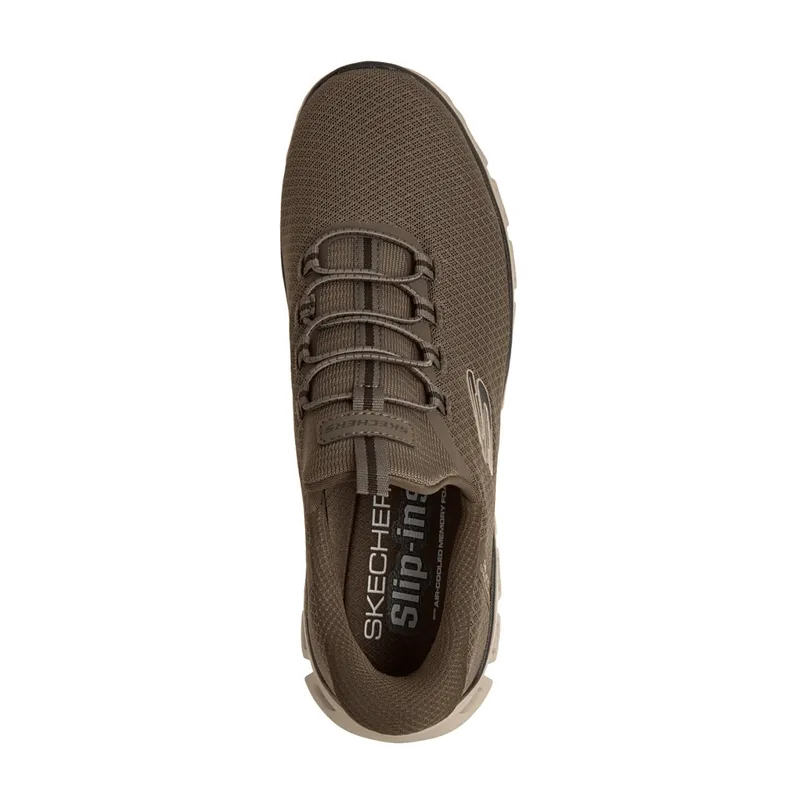 Skechers Skechers Glide Step Slipper Schuhe schwarz Herren SLIP-INS 233010 für Herren, grün, Größe 46 EU, Grün, – Produktbild 4 von 5
