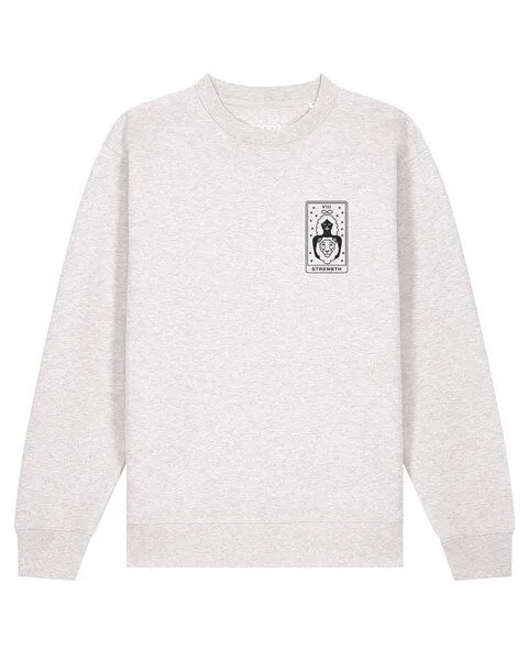 watapparel watapparel Sweatshirt Unisex Tarot Strength, Cool heather grey, – Produktbild 1 von 2