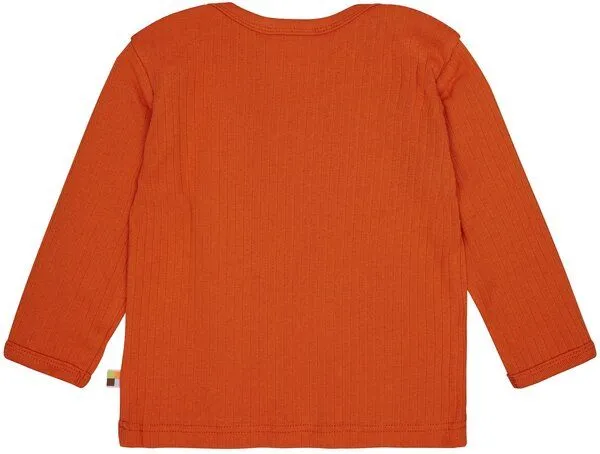 loud + proud loud + proud Babys & Kinder Shirt Langarm Uni, GOTS-zertifiziert, Terracotta(orange), – Produktbild 1 von 1