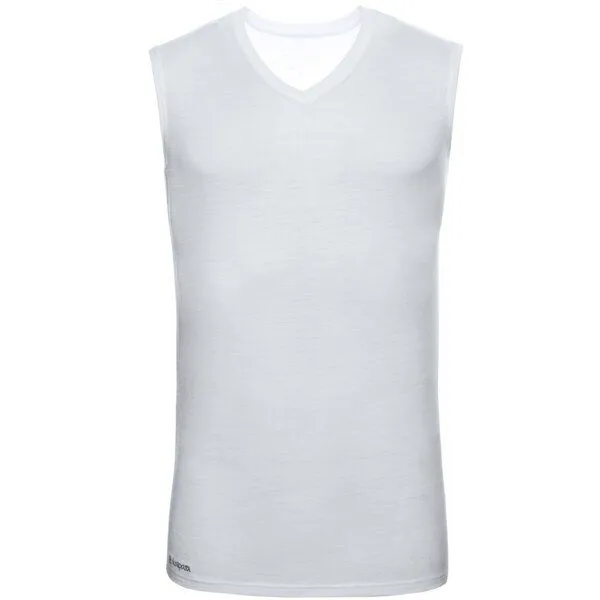 Kaipara - Merino Sportswear Kaipara - Merino Sportswear Merino Tank Top Slimfit V-Neck 150 Herren, Off-white, – Produktbild 1 von 2
