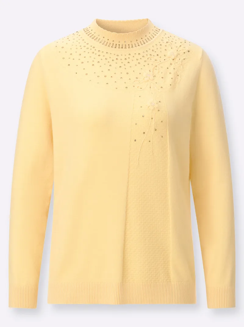Witt Stehkragenpullover vanille, Vanille, – Produktbild 2 von 2