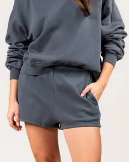 Kuyichi Kuyichi Damen vegan Shorts Megan Vintage Grau – Produktbild 1 von 1