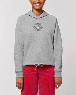 Human Family Human Family Kurzer Bio Damen Hoodie "Invent - Polygon" – Produktbild 1 von 1