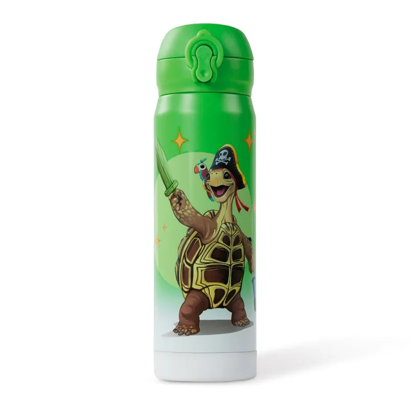 AWAVE Die Schule der Magischen Tiere Trinkflasche 380 ml Edelstahl | Grün, Henrietta – Produktbild 1 von 3