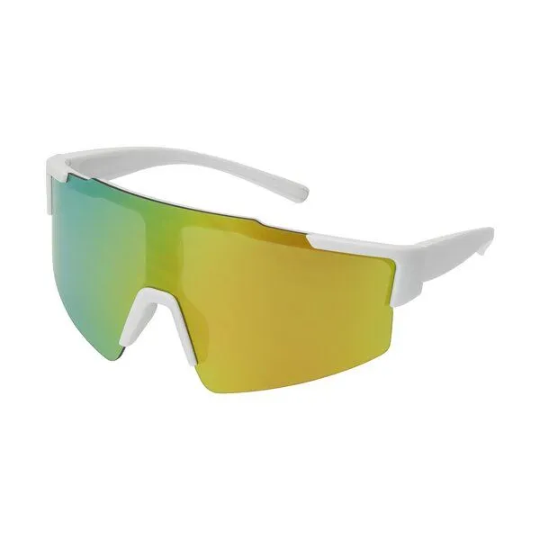 elasto elasto Sportbrille mit UV-Schutz - verspiegelte Fahrradbrille aus RPET, Weiss, – Produktbild 1 von 4