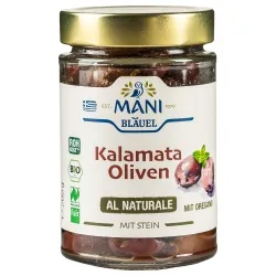 Mani Bläuel Kalamata-Oliven al naturale mit Stein, geölt – Produktbild 1 von 1
