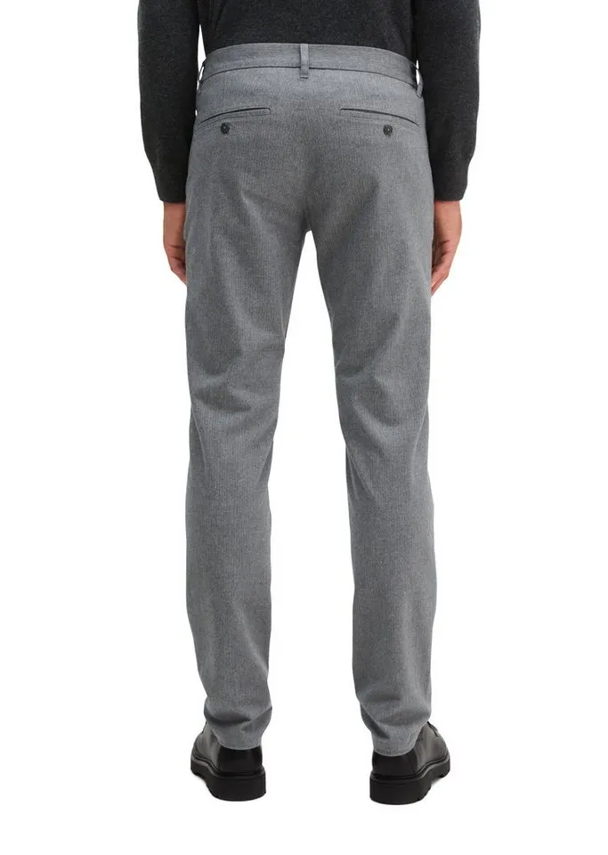Marc O'Polo Marc O'Polo Chinohose aus elastischem Bio-Baumwoll-Viskose-Mix, Grau, – Produktbild 3 von 5