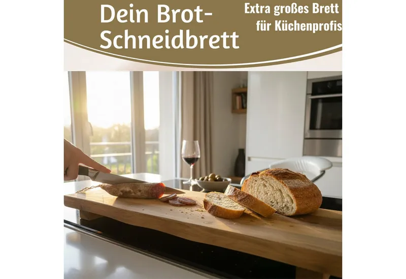 LS-LebenStil Servierbrett XL Vesperbrett 53cm Akazie Schneidebrett Serviertablett auf Füßen, Akazienholz, (FSC Zertifiziert - Standfüße Serviertablett Serviertisch Tischpodest, 1-St., Deko-Tablett Holzbrett Herd Abdeckplatte Vesperbrett Käsebrett Suhi), Brotzeitbrett, Tranchierbrett, Servierplatte, Küchenbrett, Käsebrett, Braun, – Produktbild 3 von 4