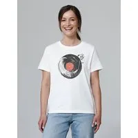 watapparel watapparel T-Shirt Frauen Schallplatte, Off white, – Produktbild 1 von 1