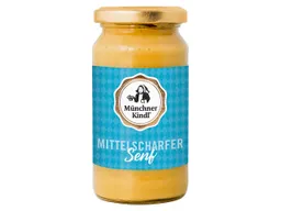Münchner Kindl Münchner Kindl Mittelscharfer Bio-Senf 200 ml – Produktbild 1 von 1