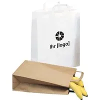 Tragetasche 32x11x40 cm 90g/m² mit Innenhenkel Recycling braun – Produktbild 1 von 2
