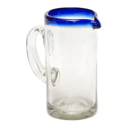 Mitienda Shop Mitienda Shop Karaffe aus mundgeblasenem Glas Filo Azul – Produktbild 1 von 1