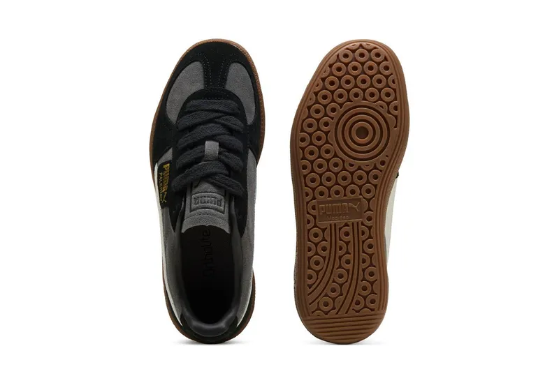 Puma Puma PALERMO JR Sneaker (für Jugendliche) niedrige Schuhhöhe, mit Schnürung, nicht herausnehmbare Innensohle, Grau, – Produktbild 4 von 5