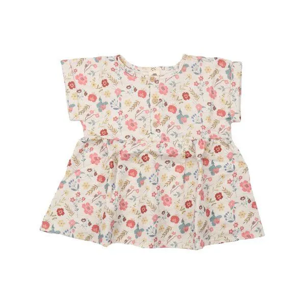 Walkiddy Bio-Baumwoll-Bluse mit Blumen & Blättern - Mehrfarbig, GOTS-zertifiziert – Walkiddy, Mehrfarbig, – Produktbild 1 von 2