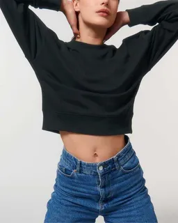 YTWOO YTWOO Kurz geschnittenes Damen Sweatshirt | Bio-Pullover | nachhaltig | fair produziert – Produktbild 1 von 1