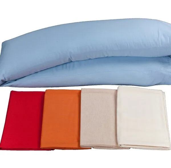 Speltex Speltex – Kissenbezug (150 x 35 cm) für Seitenschläferkissen – 100 % Bio-Baumwolle, Weiss, – Produktbild 2 von 2