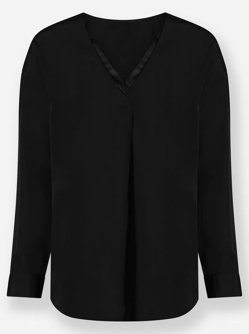 heine Schlupfbluse schwarz, Schwarz, – Produktbild 1 von 2