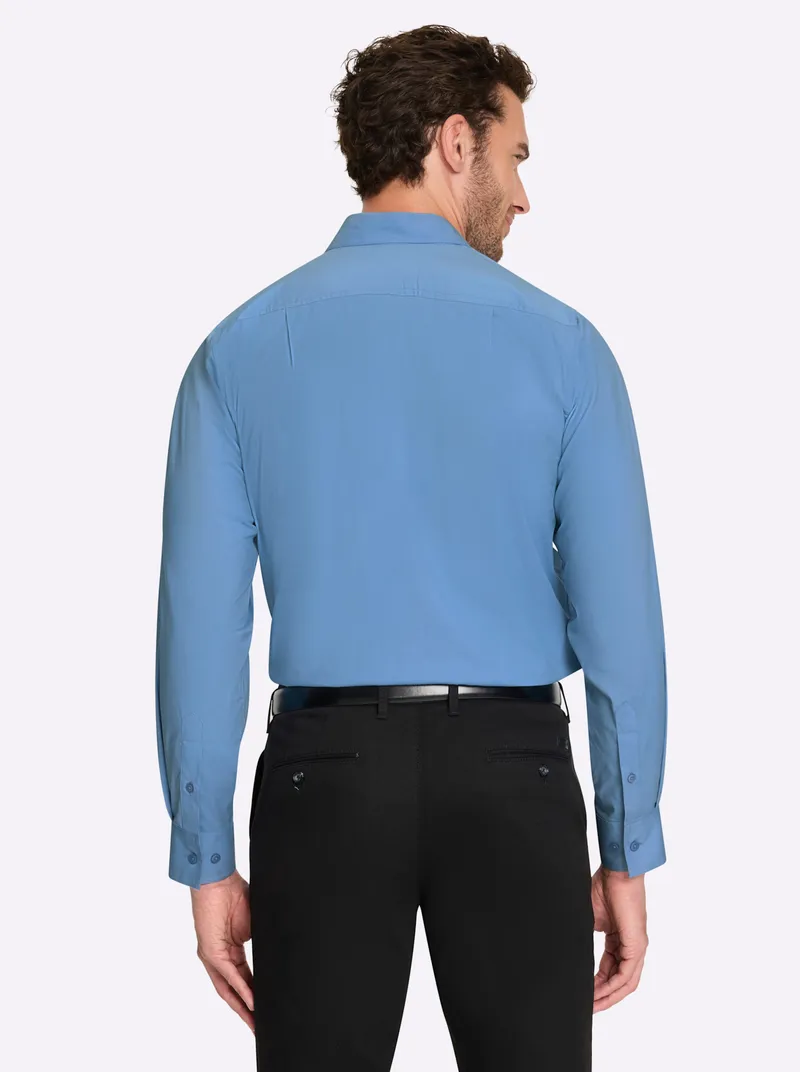 marco donati Langarmhemd himmelblau, Himmelblau, – Produktbild 2 von 2