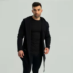 GymBeam OG1 STRIX Cardigan Hoodie in Black M – Produktbild 1 von 1