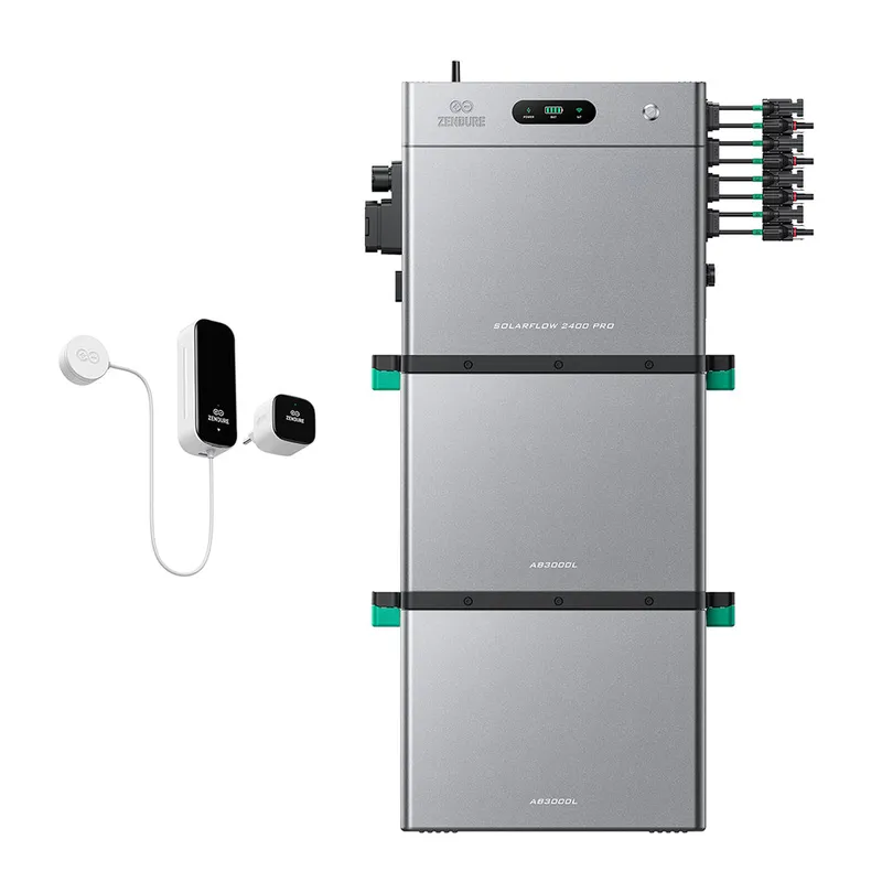 Zendure Deutschland Zendure SolarFlow 2400 Pro | 2400W Bi-direktionaler Balkonkraftwerk-Speicher, SolarFlow 2400 Pro + Smart Meter D0 (2.4 kWh) / 2*AB3000L (5.76 kWh) / Ohne Panels – Produktbild 1 von 1