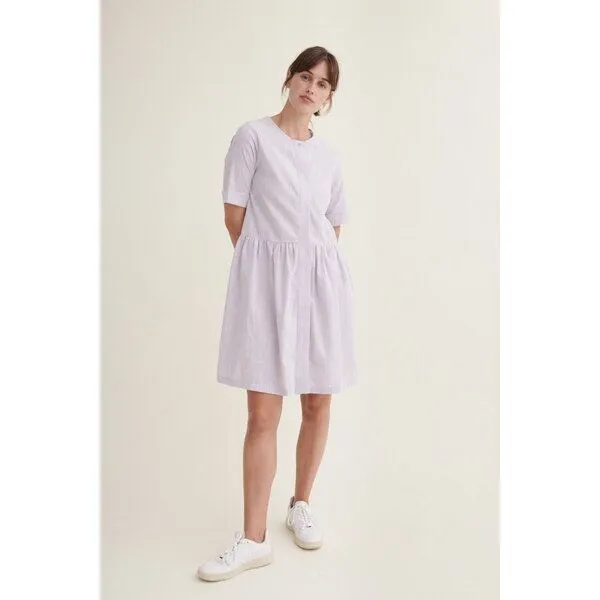 Basic Apparel Basic Apparel Kleid ANEMONE aus Bio-Baumwolle, Lila (purple heather), – Produktbild 1 von 4
