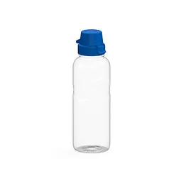 elasto elasto Trinkflasche Carve School, 700 ml, RENEW, transparent/standard-blau PP – Produktbild 1 von 1