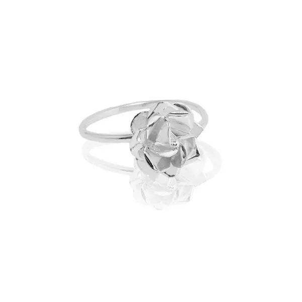pakilia pakilia Silber Ring Rosenblüte Fair-Trade und handmade, Silver, – Produktbild 5 von 8