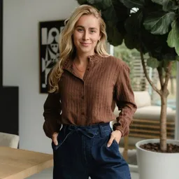 NORDLICHT NORDLICHT Rüschen Musselin Bluse Hilja aus 100% Bio-Baumwolle – Produktbild 1 von 1