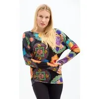 KOKOworld KOKOworld Damen Bluse BE MY VALENTINE HARMONY aus Viskose EcoVero, Harmony (mehrfarbig), – Produktbild 1 von 1