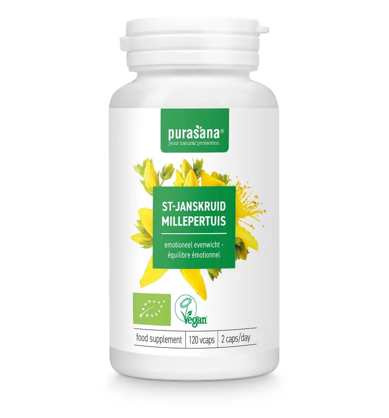 Purasana Purasana BIO Johanniskraut 120 Kapseln – Produktbild 1 von 1