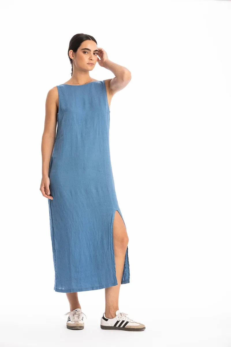 RAVENS VIEW IBIZA RAVENS VIEW IBIZA Damen vegan Kleid Nicola Maui Blau, Blau, – Produktbild 2 von 2