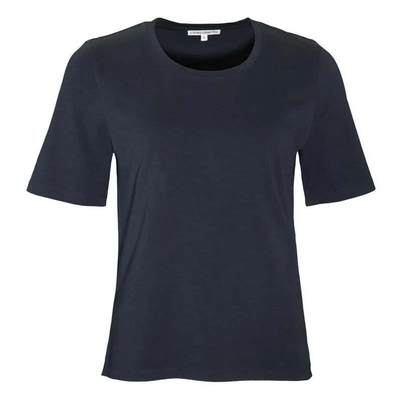 Living Crafts Living Crafts - Damen T-Shirt (100% Bio-Baumwolle), Blau, – Produktbild 4 von 4