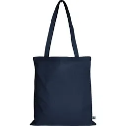 TEXXILLA Fairtrade Baumwolltasche mit langen Henkeln, dunkelblau – Produktbild 1 von 1