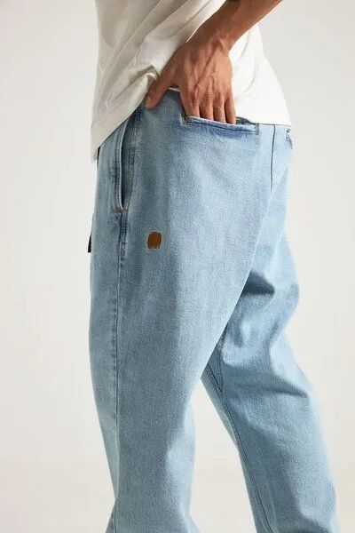 Trendsplant Trendsplant Recycled Denim Climber Pant Light Wash, Blau, – Produktbild 4 von 4